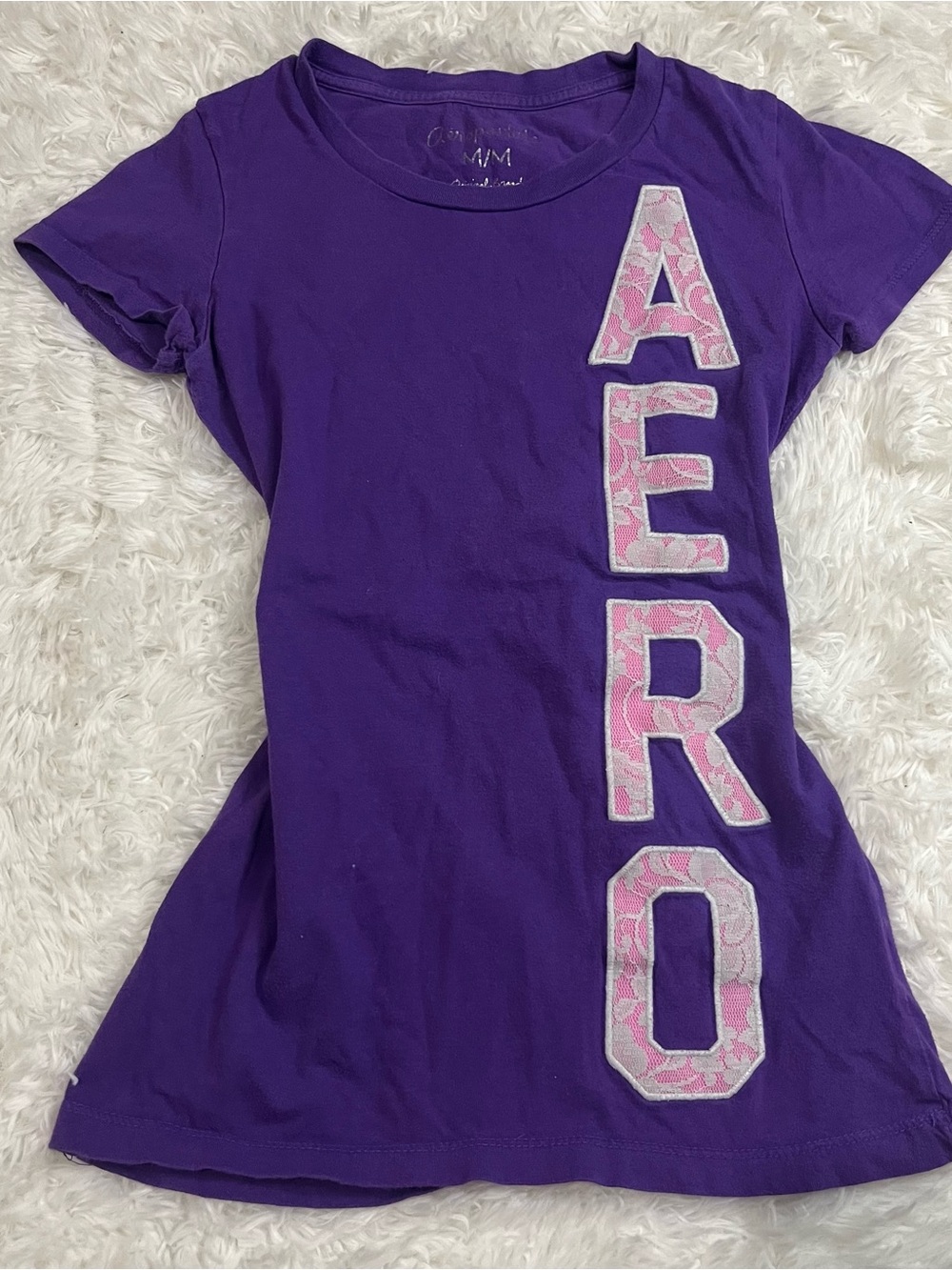 Aeropostale embroidery baby tee